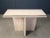 Metal Vintage Travertine and Brass Console Table, 1970s For Sale - Image 7 of 13