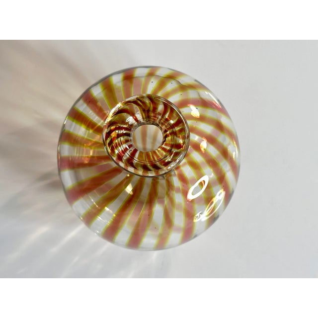 Early Studio Glass Art Vase by Tchai Munch for Ebeltoft Glas, Denmark 1980s For Sale - Image 9 of 14