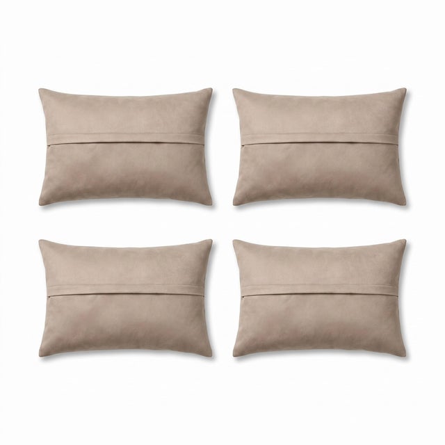 Turkish Wool Lumbar Kilim Pillow Cover 16'' X 24'' - Set of Four For Sale - Image 4 of 4