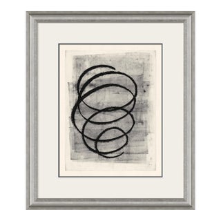 Black Swirl No. 7 Framed Art Print by David Phoenix For Sale