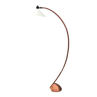 Large Scandinavian Arch Floor Lamp, 1980s For Sale