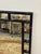 Chinoiserie Lacquered Faux Bamboo Wall Mirror, Navy For Sale In San Francisco - Image 6 of 12