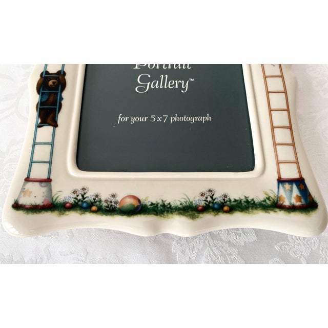 Cream Exquisite Lenox China Bears Heirloom Collection Portrait Frame Mint Condition Late 20th Century For Sale - Image 8 of 12