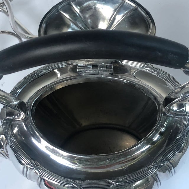 Silver James Dixon & Sons Sheffield Tea Kettle on Stand For Sale - Image 8 of 11