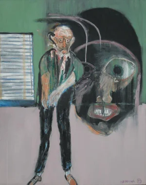 Modern Art Expressionist Oil Painting by Michael Hafftka - Meltzer & Meltzer