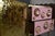 Pink Nightstands with Murano Spheres and Brass Legs from Justfurnituress SRL, Set of 2 For Sale - Image 6 of 11