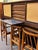 Iconic European Mid Century Modern Teak & Wicker Nesting Dining Suite W/ Credenza, Dining Table & Four Chairs c.1960 For Sale - Image 9 of 18
