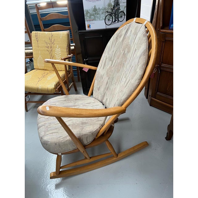 1960s Blonde Model 315 Rocking Chair by Lucian Ercolani for Ercol, 1960s For Sale - Image 5 of 8