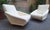 Wood Distex Model Armchairs in White Boucle by Gio Ponti for Manifattura Artigianale Italiana, 1990s, Set of 2 For Sale - Image 7 of 7