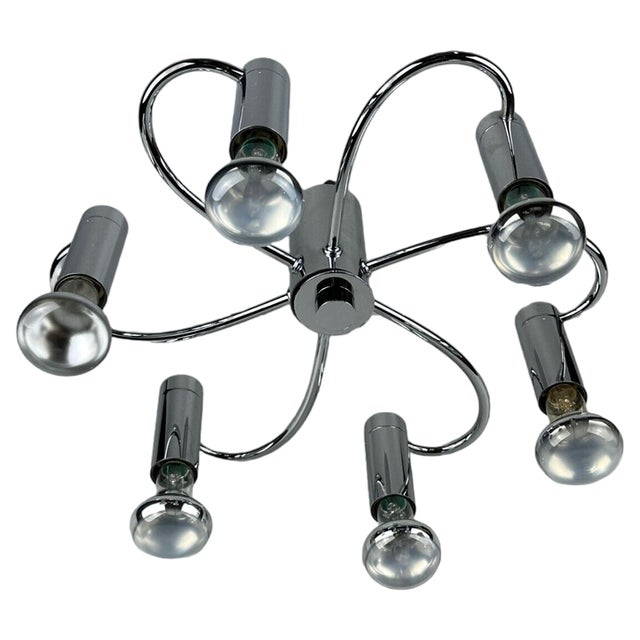 Vintage Sputnik Wall Lamp from Cosack Lights Chromium, 1970s For Sale