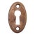 Yale & Towne Vintage 1.5 In. Brass Oval Keyhole Cover Plate For Sale