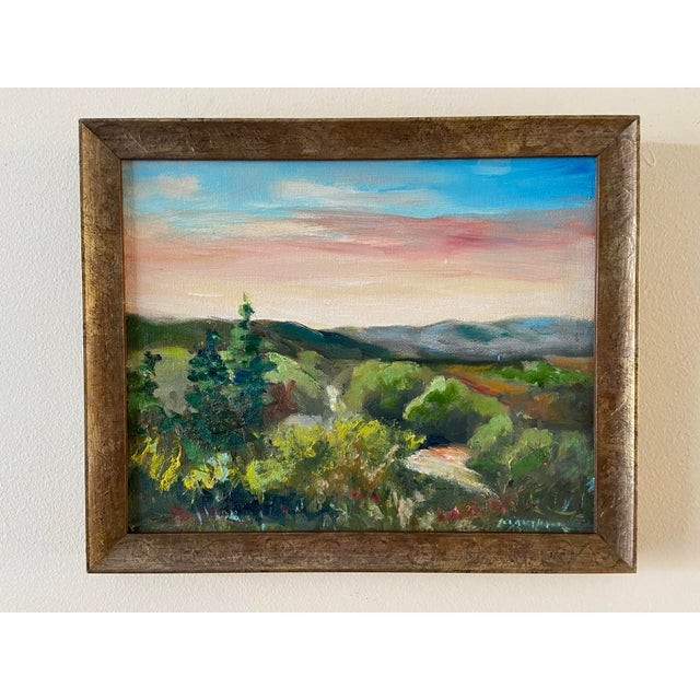 High atop a bluff, I created this painting on a summer morning. Below was the Meramec River, the foothills of the Ozarks...