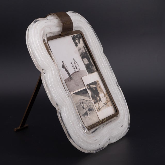 1940s Murano Glass Photo Frame by Archimede Seguso for Seguso Vetri D'arte, 1940s For Sale - Image 5 of 18