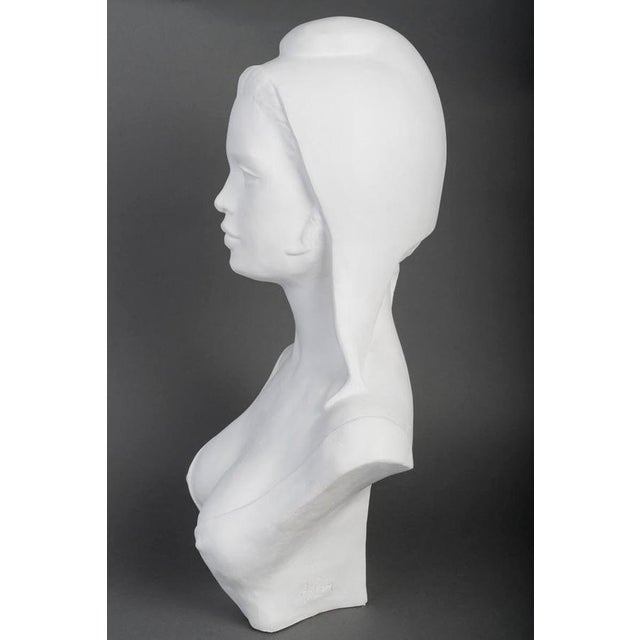 Bust of Marianne / Brigitte Bardot, 20th Century, Plaster For Sale - Image 5 of 9