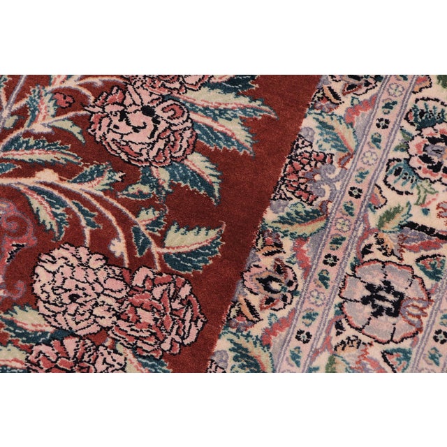 1990s Shabby Chic 1990's Pak-Persian Rust/Beige Wool Rug - 3'1'' X 5'2'' For Sale - Image 5 of 9