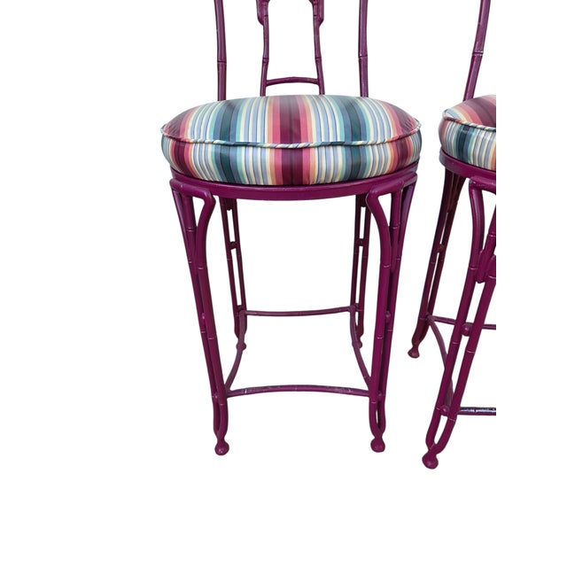 Great Vintage designer counter height stools in great condition. they do have some paint ware. see matching chairs in our...
