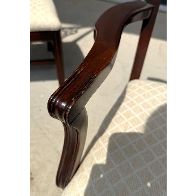 Late 20th Century Set of 6 Mahogany Chippendale-Style Dining Chairs For Sale - Image 12 of 16