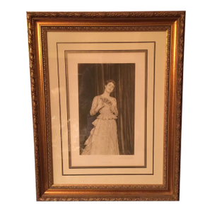Antique French Framed Print After Auguste Toulmouche