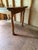Vintage Solid Oak Wood Dining Table With Leaves For Sale - Image 9 of 13