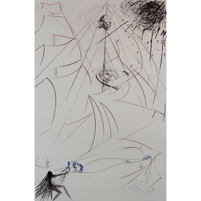 ARTIST: Salvador Dali TITLE: Vaisseau Fantome MEDIUM: Etching SIGNED: Hand Signed PUBLISHER: Jean Schneider, Basel EDITION...
