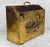 English Vintage Traditional English Brass Repousse Magazine Rack Record Stand Caddy For Sale - Image 3 of 9
