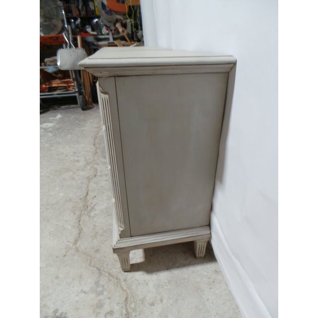 Gustavian Style Unique 4 Drawer Nightstands For Sale - Image 4 of 11