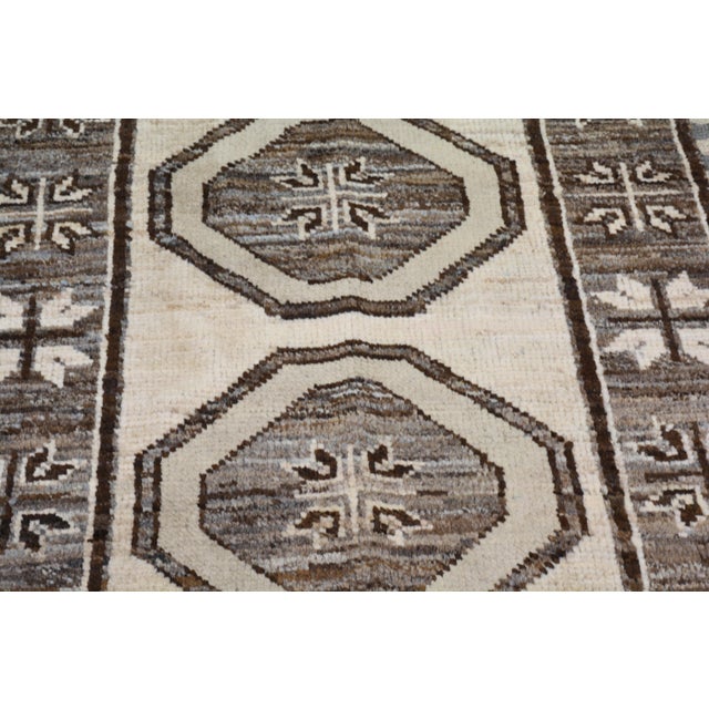 2010s Oushak Hand Knotted Wool Rug, 2'10"x9'8" For Sale - Image 5 of 5