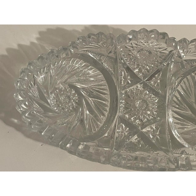 Late 19th Century Antique Cut Glass Candy Dish For Sale - Image 5 of 9