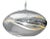 Orbit Pendant Light from the Vista Swirl Collection in Silver For Sale