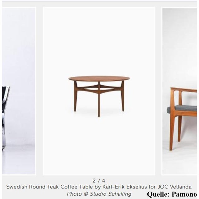 Karl-Erik Ekselius Coffee Table by Ekselius for Joc Vetlanda, 1950s For Sale - Image 4 of 18
