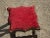 Black Vintage French Country Rustic Red Stool Footstool Bench Farmhouse Chic For Sale - Image 8 of 12