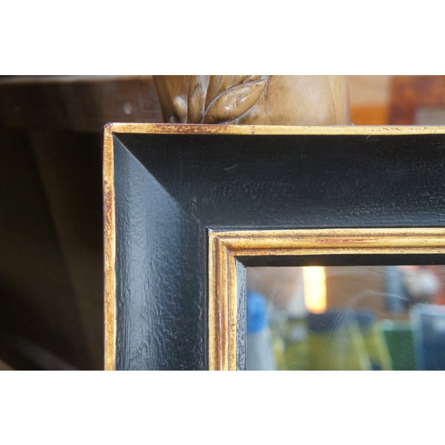 Vintage Chelsea House Black & Gold Lawing Industrial Full Length Wall Mirror For Sale - Image 4 of 10