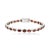 Not Yet Made - Made To Order Classic Red Garnet Bezel Set Bracelet in 925 Sterling Silver For Sale - Image 5 of 12