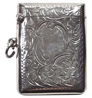Antique 19th C. English Sterling Silver Match Safe