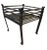 Charming Santa Barbara-style iron fireplace grate with a hammered texture. Solid hand-forged heavy-weight iron grate with...