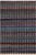 Rustic Abstract Black/Blue High Low Wool Rug - 2'11'' X 5'2'' For Sale - Image 9 of 9