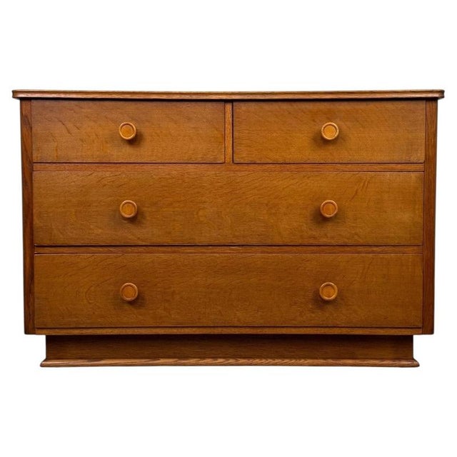20th Century English Oak Chest of Drawers For Sale - Image 13 of 13