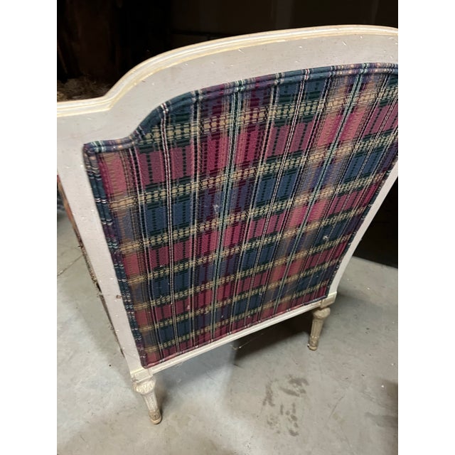 Traditional 1970s Highland House Red and Blue Chair For Sale - Image 3 of 4