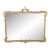 Late 20th Century Chinese Chippendale Gold Regency Pagoda Acanthus Wall Vanity Mantel Mirror 45" For Sale
