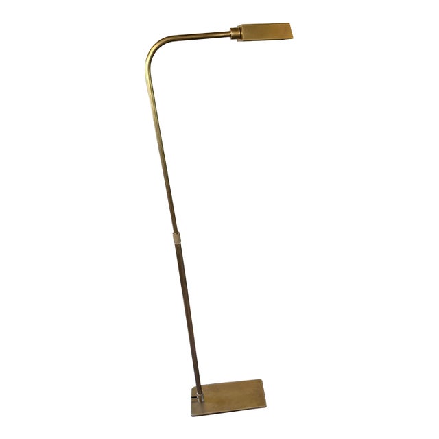 Brass Adjustable Floor Lamp For Sale