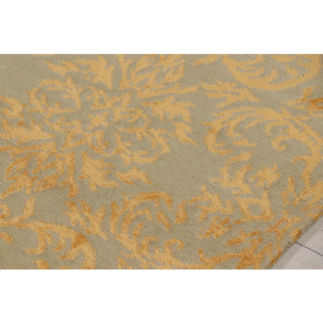 2010s Rug & Kilim’s European Style Rug in Gold and Green Arabesque Pattern For Sale - Image 5 of 10