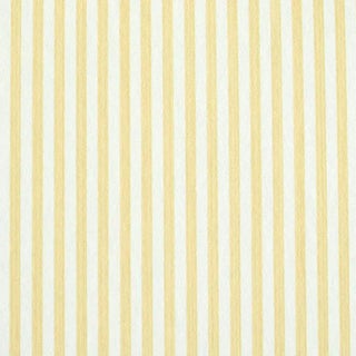 Schumacher Edwin Stripe Narrow Wallpaper in Buttercup For Sale