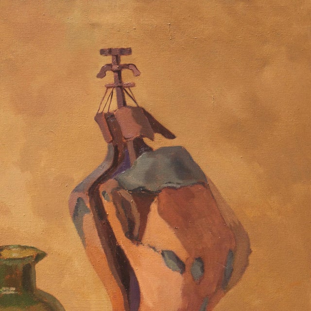 'Attic Series, Yellow' by Jill Davenport, California Woman Post-Impressionist Artist, Sonoma State For Sale - Image 4 of 8