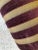 Vintage Burgundy and Gold Striped Club Chair in Corduroy Fabric by Norwalk Furniture For Sale - Image 11 of 11