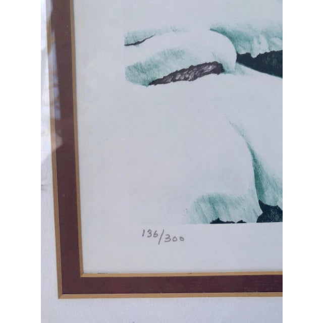 George Woods Landscape Lithograph- Framed For Sale In Charleston - Image 6 of 8