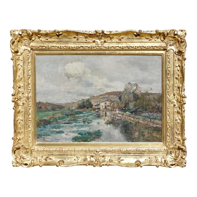 Edmond Marie Petitjean French Landscape Painting For Sale