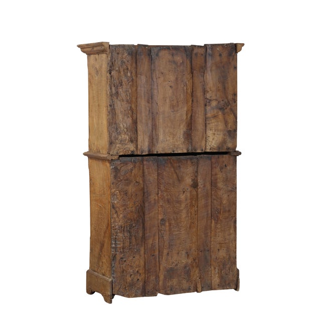 Antique Indian Carved Teakwood/Fruitwood Armoire For Sale - Image 9 of 9