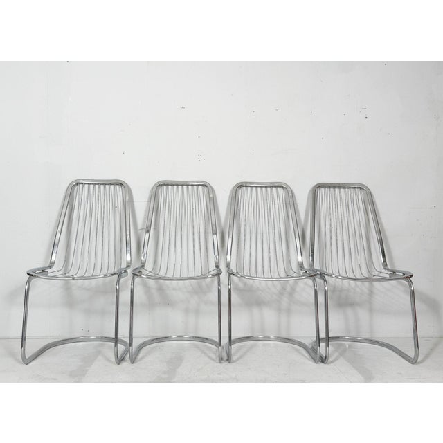 Vintage Cantilever Chairs by Gastone Rinaldi, Italy, 1970s, Set of 4 For Sale - Image 16 of 16