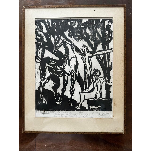 Susan Rothenberg, Artist's Proof, Original Wood Engraving, 1970s For Sale - Image 14 of 14