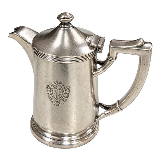 The Plaza Hotel New York - Silver-Soldered Individual Coffee Pot by International Silver 8 Oz.- Hotel Silver Collectors & Tea Enthusiasts - See Pics! For Sale
